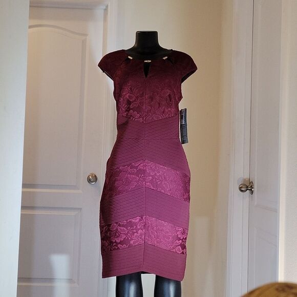 BRAND NEW MELROSE MELROSE SOCIAL ROUNDNECK LINE SLEEVELESS DRESS - Picture 4 of 16